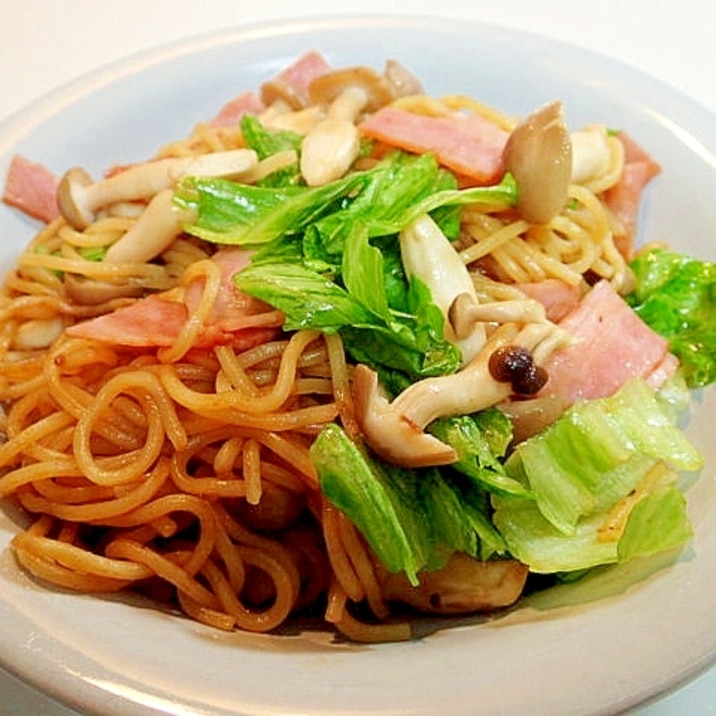 ベーコンとしめじとレタスのソース焼きそば レシピ 作り方 By ぷ みぃまま 楽天レシピ ベーコンとしめじとレタスのソース焼きそば レシピ 作り方 By ぷ みぃまま 楽天レシピ